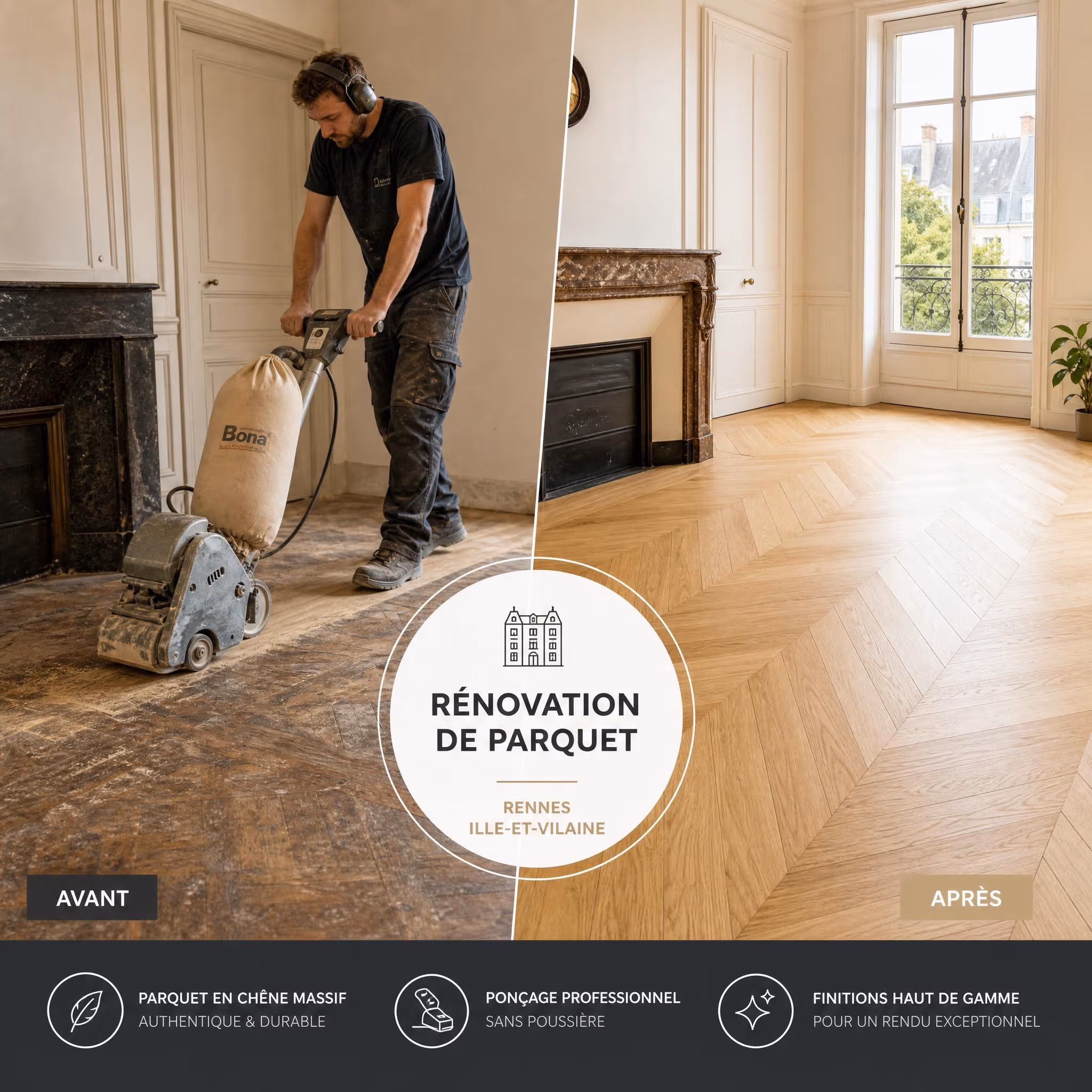 Ponçage et vitrification de parquet à rennes: le guide complet pour redonner vie à vos sols en ille-et-vilaine