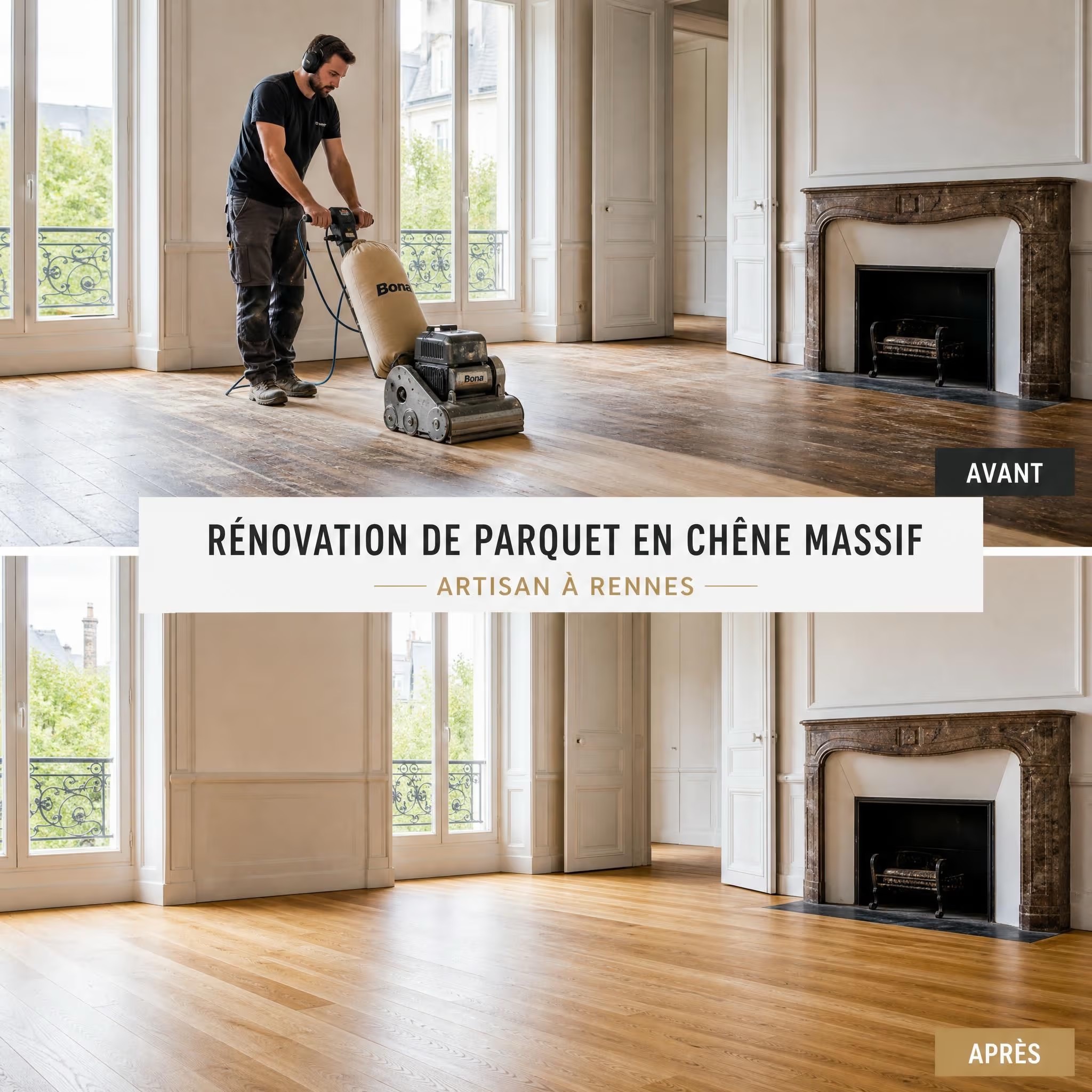 Ponçage et vitrification de parquet à rennes : tout ce qu'il faut savoir