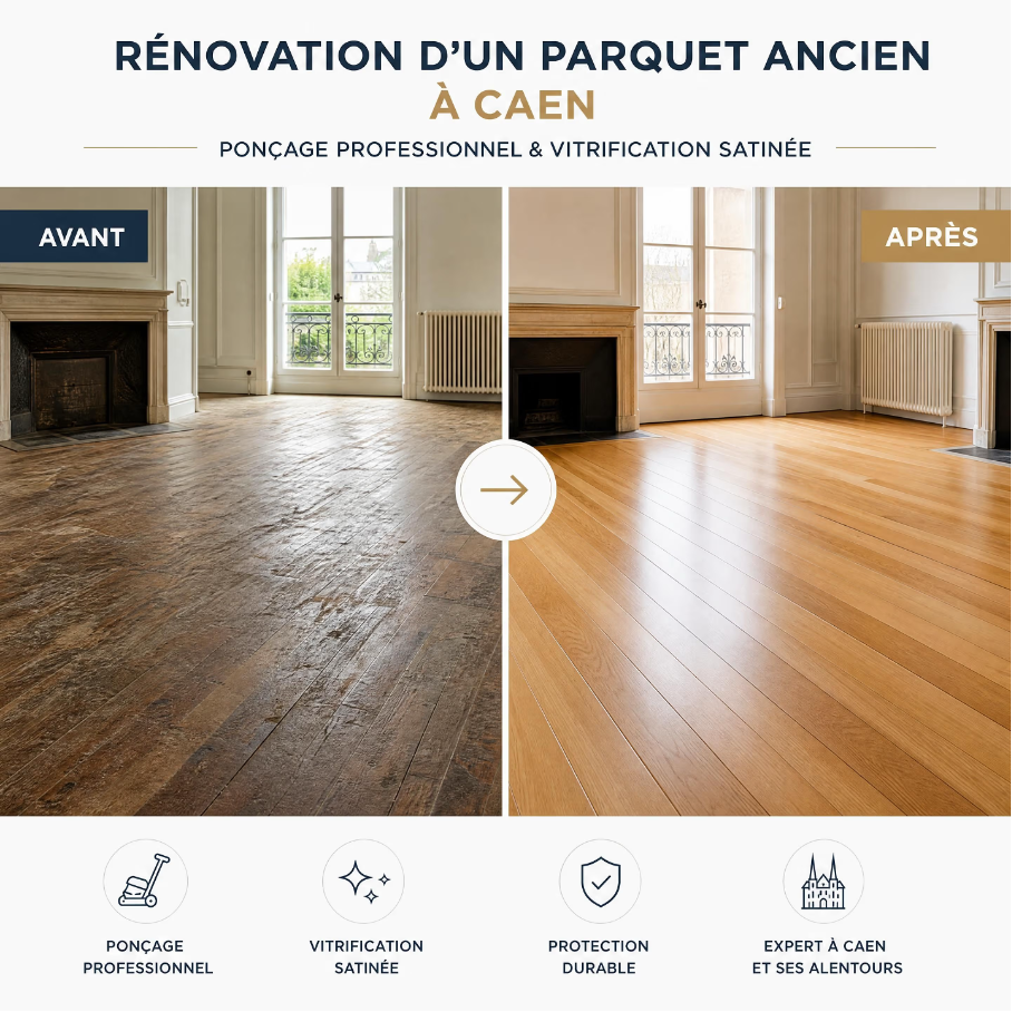 Rénovation de parquets à caen : l’expertise AM ponçage pour particuliers et professionnels