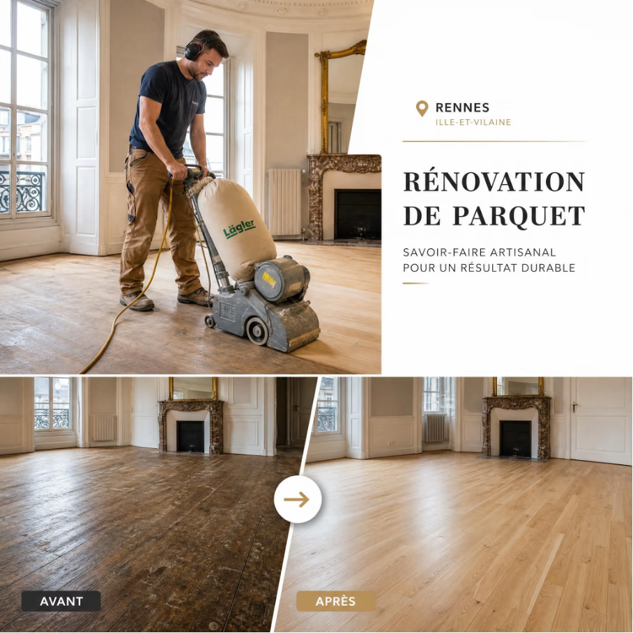Ponçage et vitrification de parquet à rennes : tout ce qu'il faut savoir